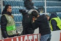 ODESSA, UKRAINE - November 03, 2016: The operator cleans the cam