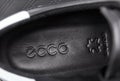 Odessa, Ukraine - September 25, 2018: Ecco brand logo embossed o