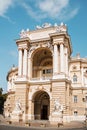 Odessa, Ukraine - September 5, 2021: Odessa State Academic Opera and Ballet Theatre. Old theatre. Beautiful Odessa Royalty Free Stock Photo