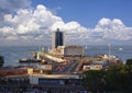 View of the sea station from the Potemkin stairs