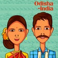 Odiai Couple in traditional costume of Odisha, India