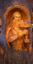 Wooden Carving of Thor