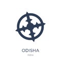 odisha icon. Trendy flat vector odisha icon on white background