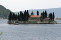 Odl church on the Bay of Kotor isle Royalty Free Stock Photo