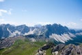 Odle group view, dolomites landscape