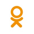 odnoklassniki flat style icon vector design
