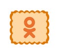 Odnoklassniki OK.ru logo. Odnoklassniki applications app . Kharkiv, Ukraine - June , 2020