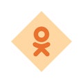 Odnoklassniki OK.ru logo. Odnoklassniki applications app . Kharkiv, Ukraine - October, 2020