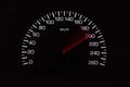 Odometer of car with black background Royalty Free Stock Photo