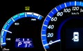 Odometer Speed Measurement Control Panel Royalty Free Stock Photo