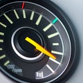 Odometro instrument in a modern car Royalty Free Stock Photo