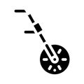Odometry equipment glyph icon vector illustration black