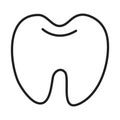 Odontology tooth healthcare medical and hospital pictogram line style icon