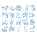 Odor Aroma And Smell icon hand drawn illustration Royalty Free Stock Photo