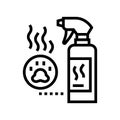 odor neutralizer line icon vector illustration Royalty Free Stock Photo