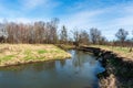 Odra river near Petrvaldik in CHKO Poodri in Czech republic Royalty Free Stock Photo