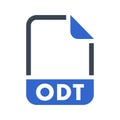 ODT File format icon Royalty Free Stock Photo
