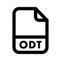 ODT File icon Royalty Free Stock Photo
