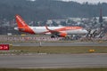 OE-IZG Easy Jet Airbus A320-214 jet in Zurich in Switzerland Royalty Free Stock Photo