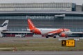 OE-IZG Easy Jet Airbus A320-214 jet in Zurich in Switzerland Royalty Free Stock Photo