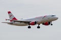 Airbus A320-214 operated by Austrian Airlines on landing