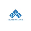 OEA letter logo design on BLACK background. OEA creative initials letter logo concept. OEA letter design.OEA letter logo design on Royalty Free Stock Photo
