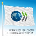 OECD flag, Organisation for Economic Co-Operation and Development, international institution