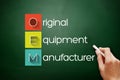 OEM - Original Equipment Manufacturer acronym Royalty Free Stock Photo