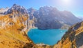 Oeschinen Lake near Kandersteg, Switzerland During Autumn