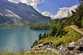 Oeschinensee from Kandersteg area. Berner Oberland. Switzerland