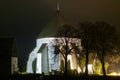 Oesterlars Church by Night Royalty Free Stock Photo