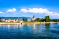 Oestrich-Winkel, little town on the Rhine river, Germany Royalty Free Stock Photo