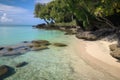 off-the-beaten-path beach with crystal clear waters and soft sand