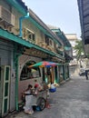 Off the beaten path small alleyways in Bangkok old district Talat Noi.