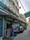 Off the beaten path small alleyways in Bangkok old district Talat Noi.