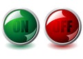 On and off buttons Royalty Free Stock Photo