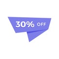 30% off discounts banner template Royalty Free Stock Photo