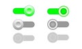 On Off Enable Disable toggle switch icons.
