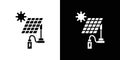 Off the Grid icon Isolated flat vector in outline Royalty Free Stock Photo