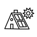 Off the Grid icon linear graphics set vector Royalty Free Stock Photo