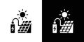 Off the Grid icon logo set vector Royalty Free Stock Photo
