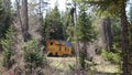 Off grid tiny house in the mountains Royalty Free Stock Photo