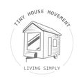 Off grid tiny house on wheels - trailer hovel, traveling hut
