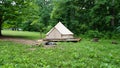 Off Grid Tipi / Wall Tent Camp. Airbnb Hipcamp Bushcraft campsite. Survival Shelter