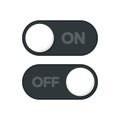 On and off icon editable. Switch button vector sign Royalty Free Stock Photo