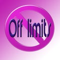 Off limits Royalty Free Stock Photo