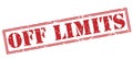 Off limits red stamp Royalty Free Stock Photo