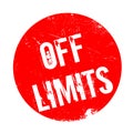 Off Limits rubber stamp