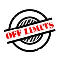 Off Limits rubber stamp