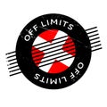 Off Limits rubber stamp